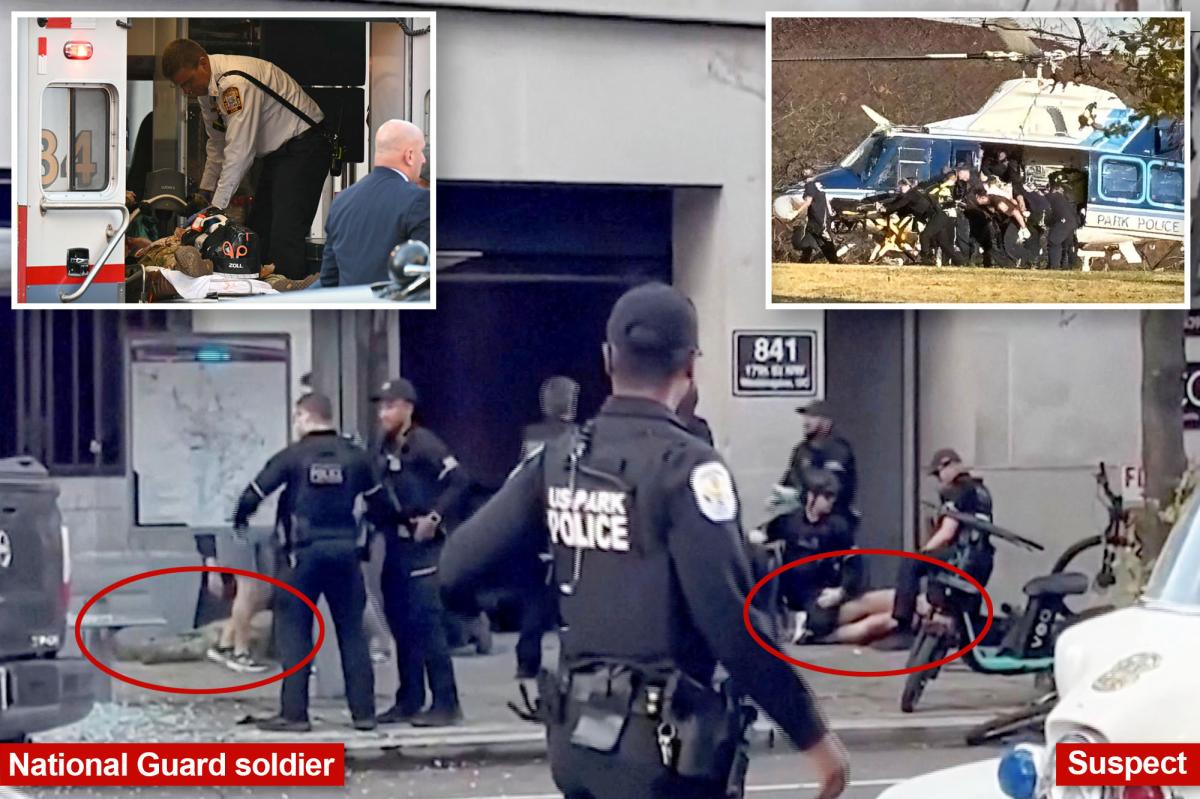 Two National Guard troops shot near White House in 'ambush'-style attack, suspect now in custody