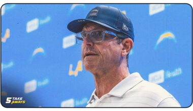 Jim Harbaugh on Chargers Bye Week Mindset, Omarion Hampton's Potential Return