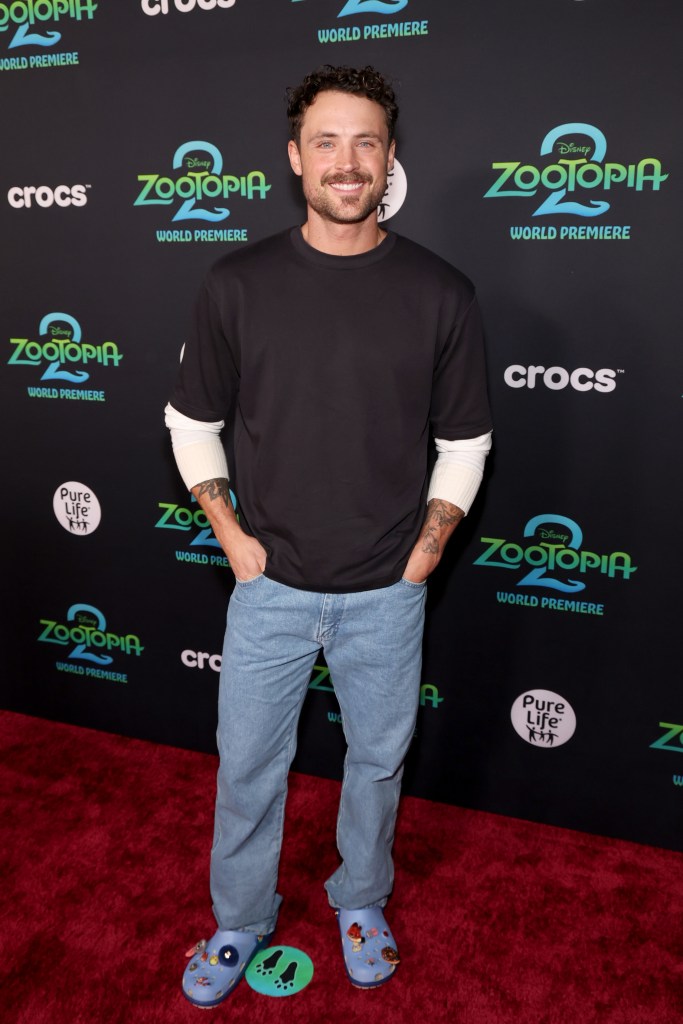 Dylan Efron attends the "Zootopia 2" premiere
