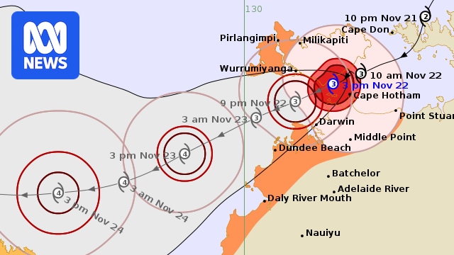 Severe Tropical Cyclone Fina to bring deterioriating weather conditions to Darwin, Tiwi Islands this evening