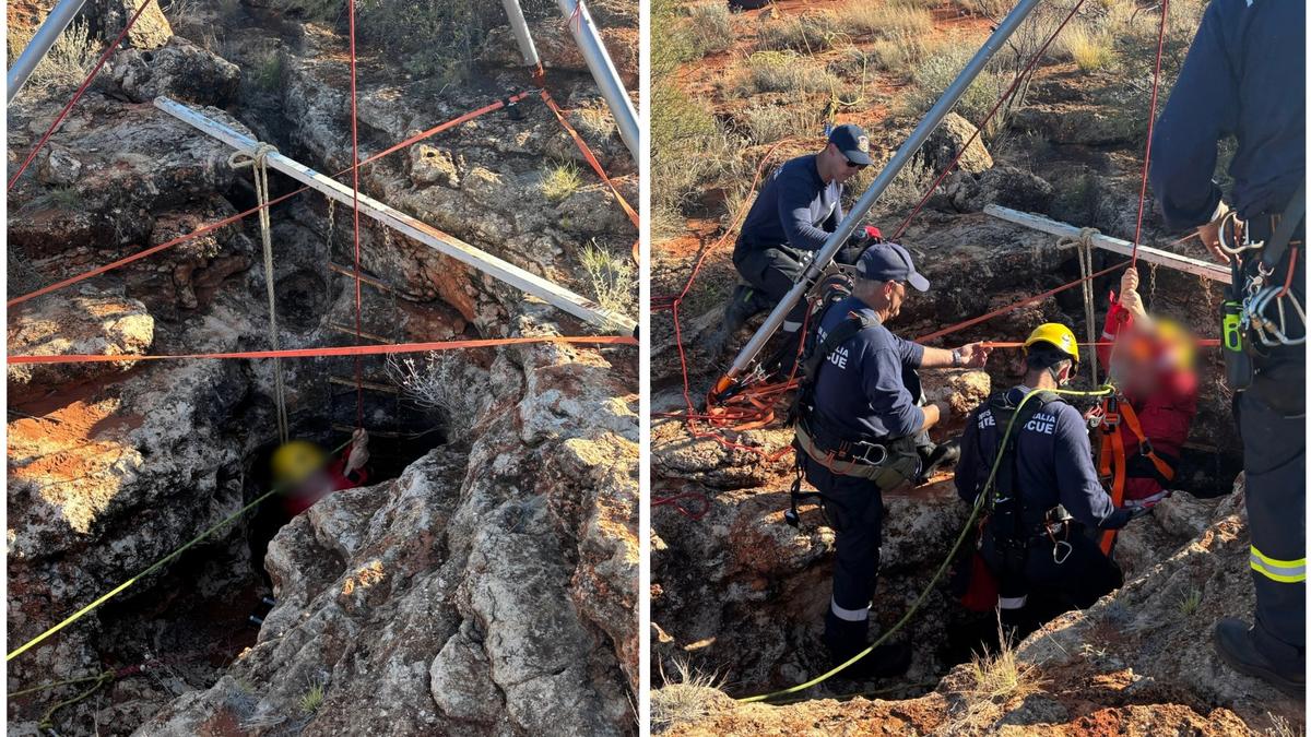 Empress Spring: Multi-agency vertical rescue saves woman who fell eight metres into cave, stuck for 12hrs