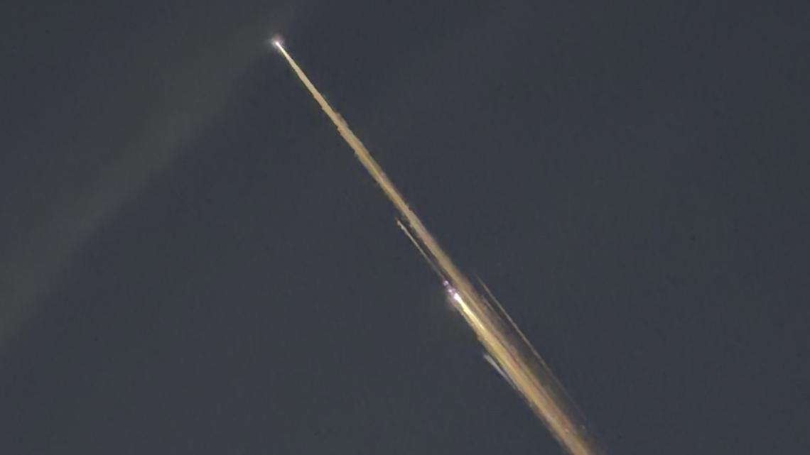 Space debris seen over the First Coast Saturday morning