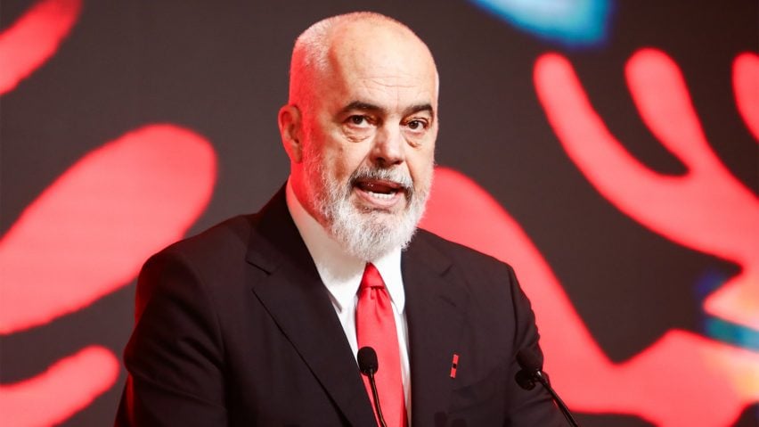 Albanian prime minister Edi Rama