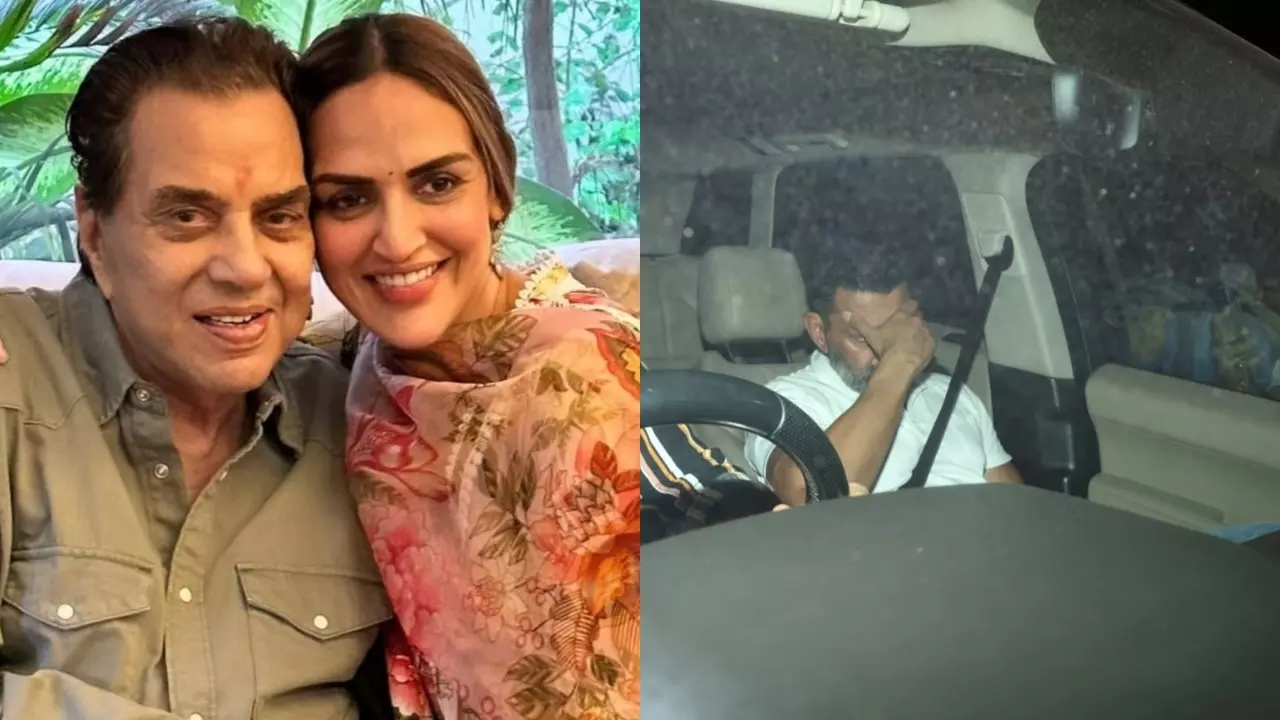 Esha Deol loses her cool as paparazzi block her car after visiting Dharmendra at the hospital; Bobby Deol looks distressed