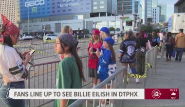 Not even the rain could keep Phoenix fans away: Concertgoers lining up, camping out ahead of Billie Eilish concert