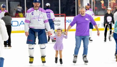 Hijinks ensue at Capitals’ annual Hockey Fights Cancer skate: ‘It’s a very important day for us’
