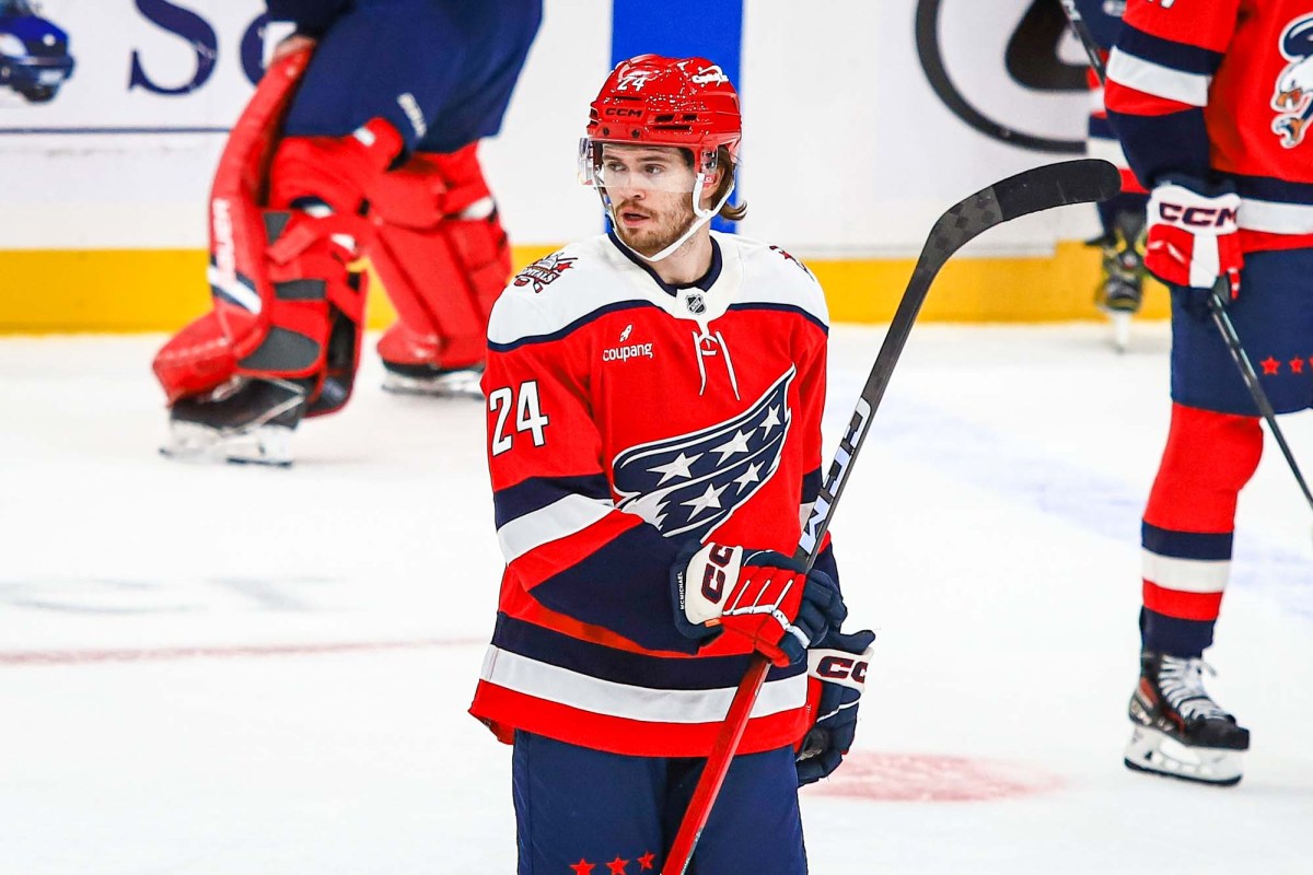 Connor McMichael relieved to snap nine-game goalless streak after move back to wing: ‘I haven’t been playing at the level I want to’