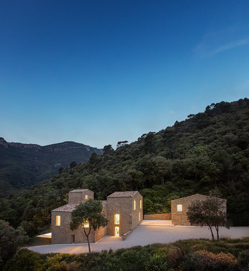 fran silvestre restores limestone farmhouse in spain as off-grid home and workspace