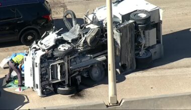 Westbound lanes of George Bush Turnpike closed due to crash