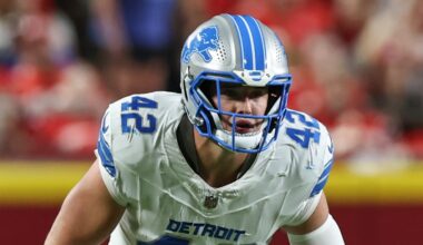 Detroit Lions elevate LB Ty Summers for Week 9 vs. Minnesota Vikings