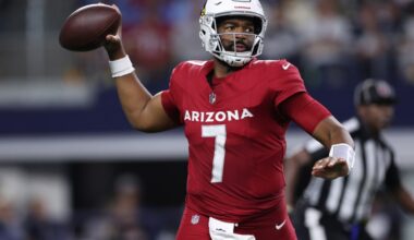 Arizona Cardinals nameJacoby Brissett as starter over Kyler Murray ahead of Seahawks game