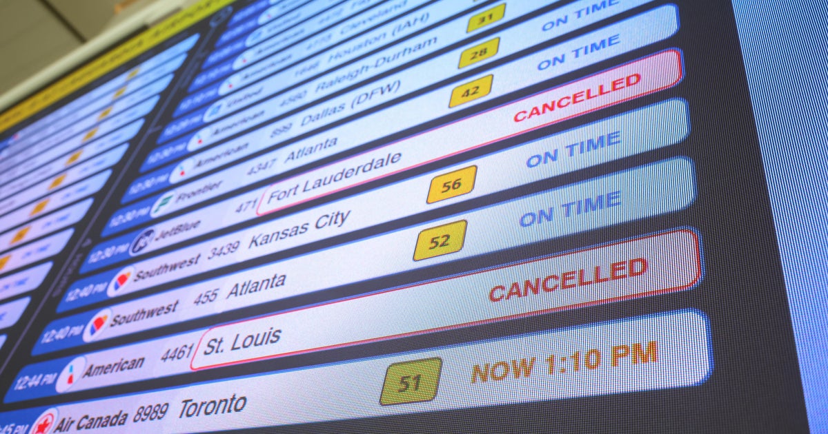 More than 250 flights canceled at New York City's major airports Monday amid government shutdown