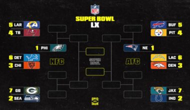 NFL Playoff Bracket Picture 2025-26 and AFC, NFC Standings After Week 11 SNF