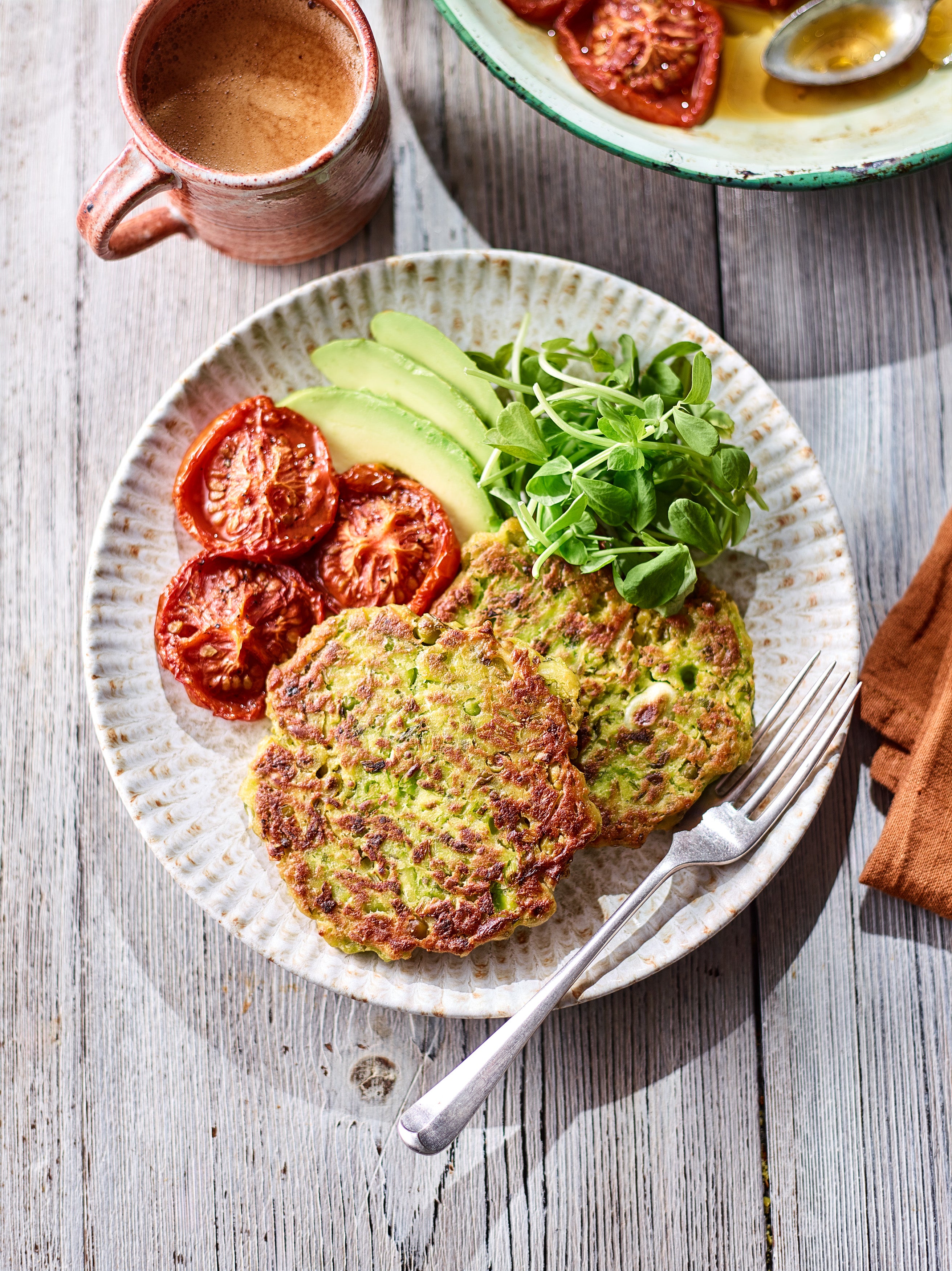 A savoury stack that proves breakfast can be both protein-packed and microbiome-friendly