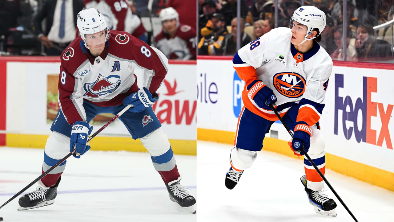 NHL EDGE stats comparison: Makar vs. Schaefer