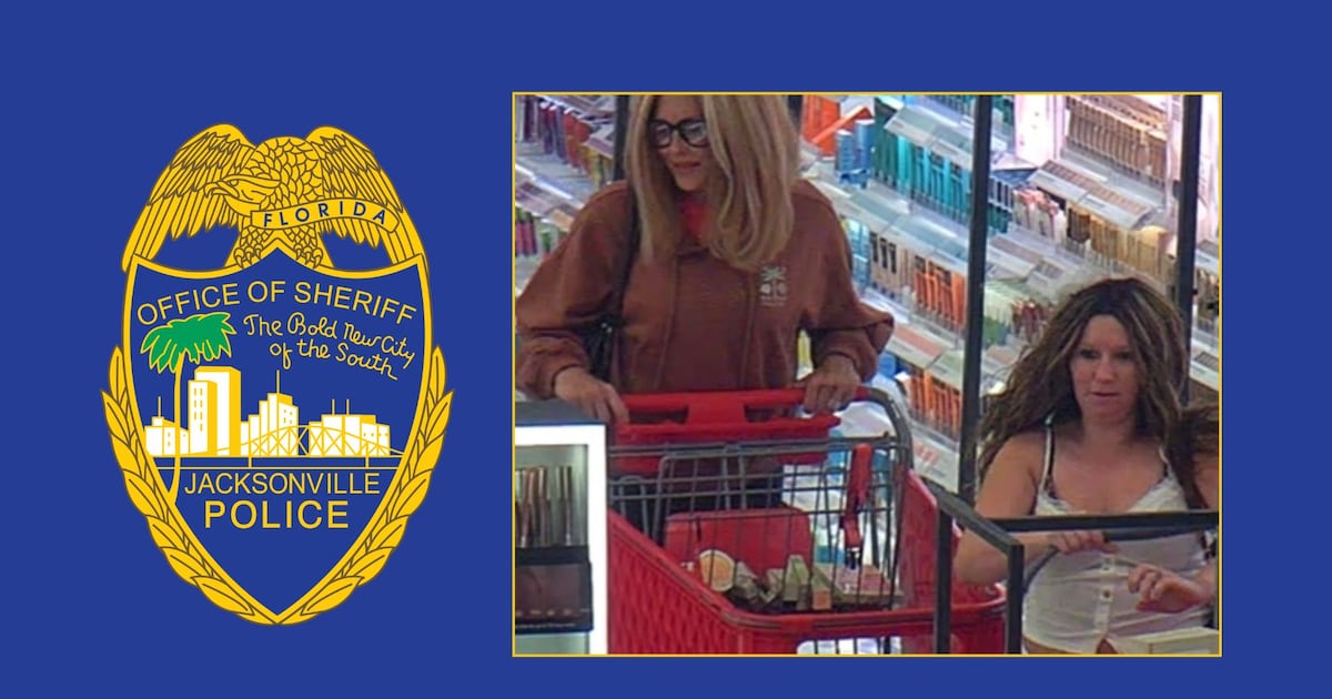 JSO searching for two women suspected of stealing makeup from Regency area store – Action News Jax