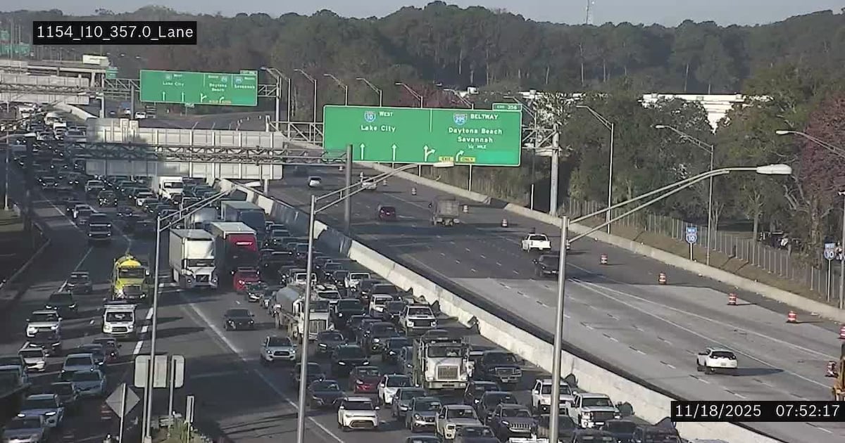 I-10 construction lane closures extend into morning rush – 104.5 WOKV