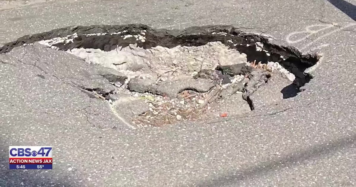 The top 5 roads in Jacksonville with the most pothole problems – 104.5 WOKV