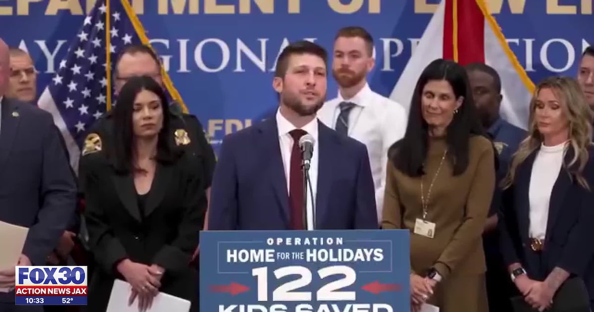 More than 100 missing children found in Florida during ‘Operation Home for the Holidays’ – Action News Jax