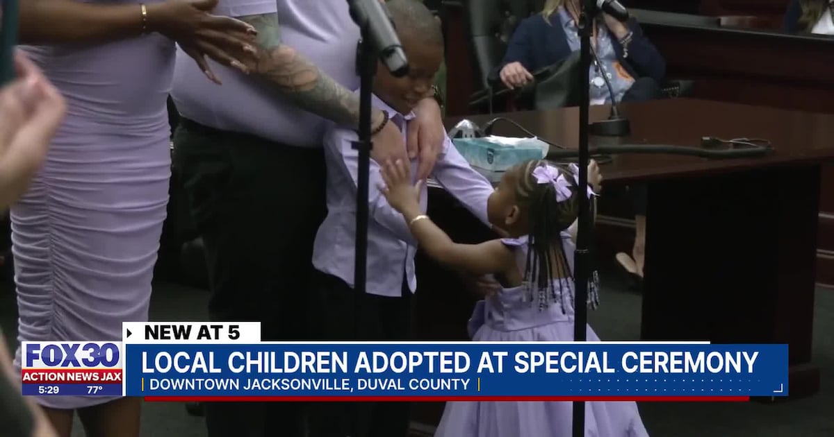 Duval County Courthouse holds special ceremony for adoption month – Action News Jax