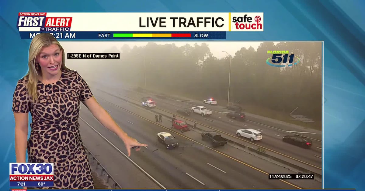 FIRST ALERT TRAFFIC⚠️ | Crashes on both sides near Dames Point bridge causing major delays – Action News Jax