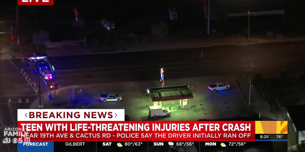 Hit-and-run DUI crash in Phoenix leaves boy with severe injuries