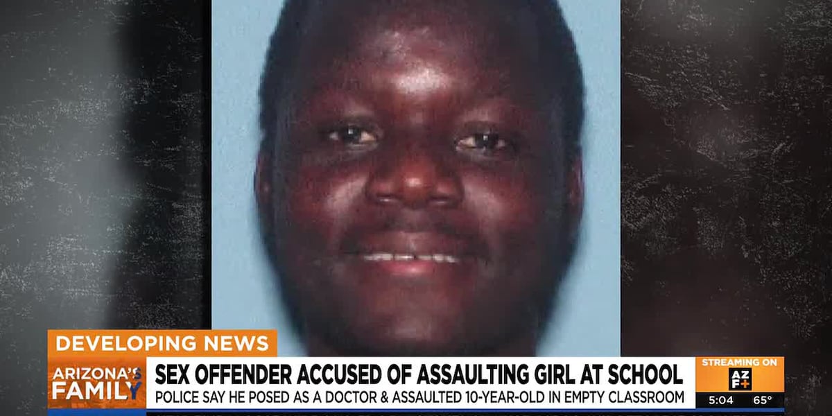 Sex offender accused of assaulting girl at Arizona elementary school