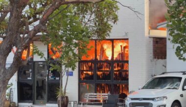 Crews battle Brookvale factory fire