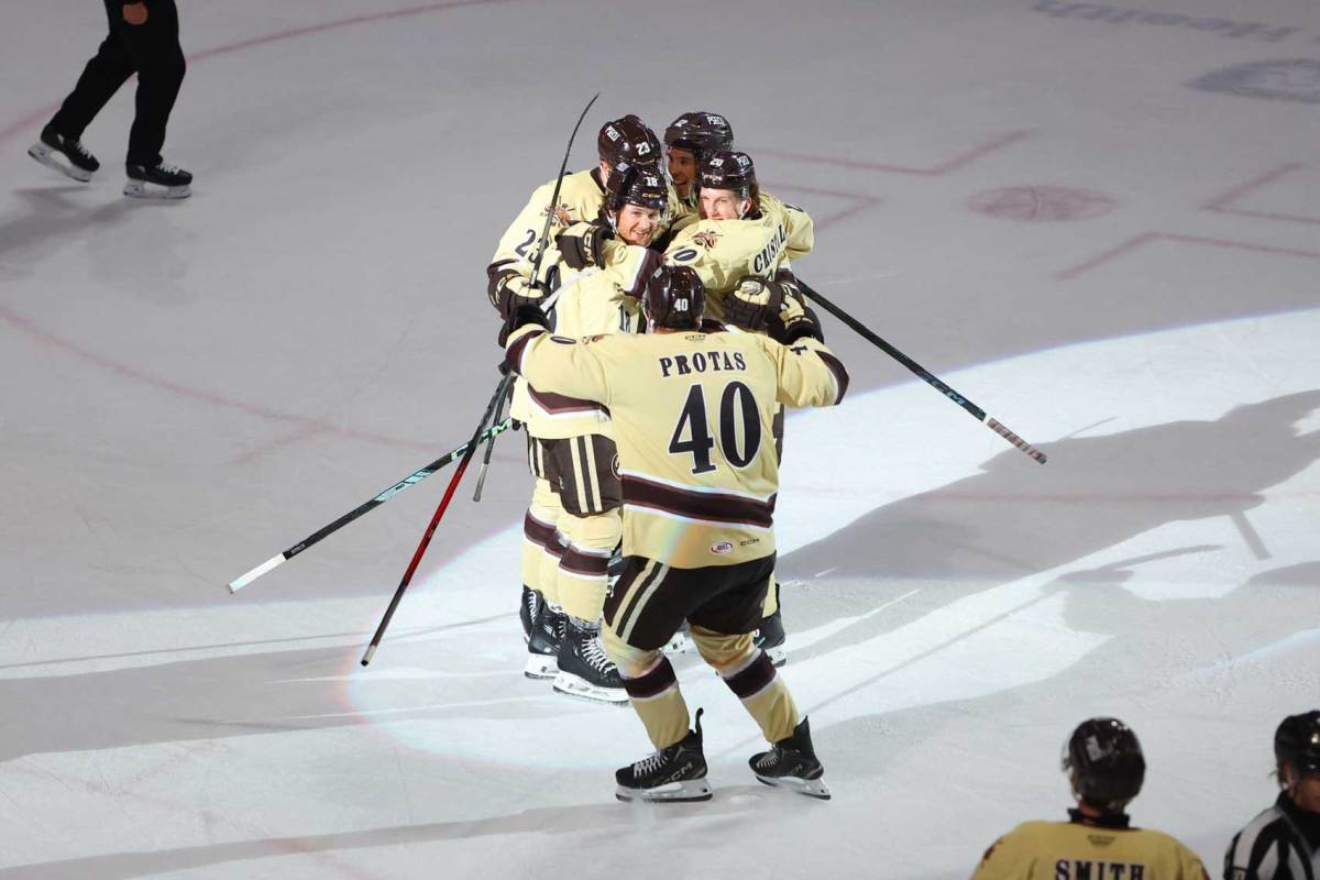 Ilya Protas scores goal in all three games of weekend three-in-three, now leads the Hershey Bears in points