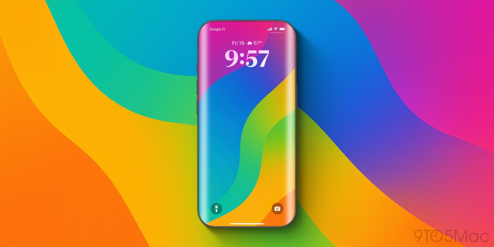 The front-facing camera will be invisible in a 2027 iPhone, says leaker | Render shows an all-screen iPhone