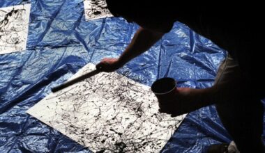 During the 'dripfest' experiment adults and children were asked to recreate a painting in Pollock’s style.