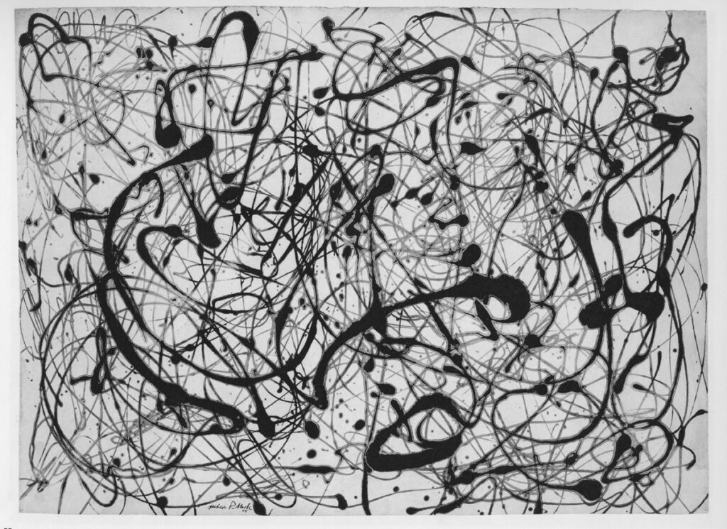 Image of Pollock’s ‘Number 14, 1948’