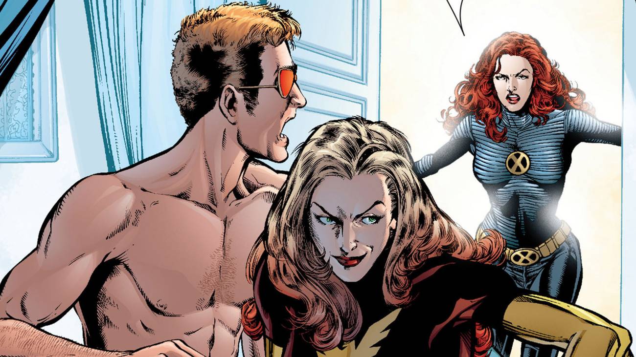 Jean Grey discovers Scott and Emma's psychic affair in New X-Men