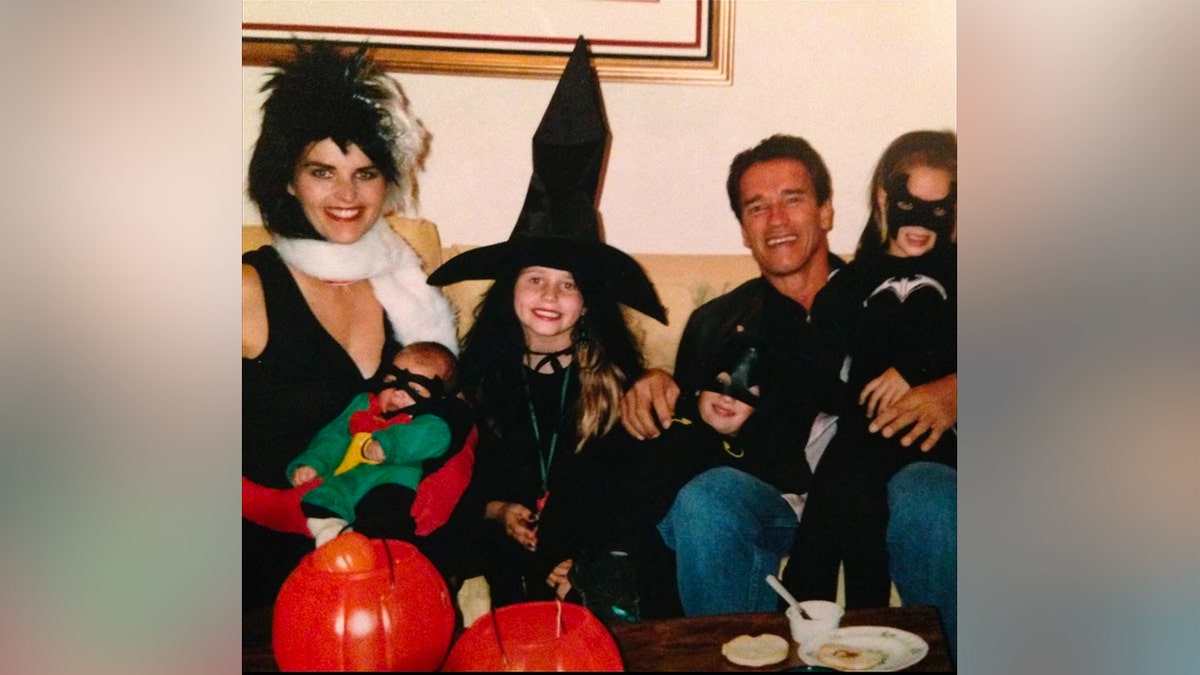 Katherine Schwarzenegger in a throwback Halloween photo with her family