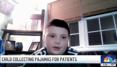 Plymouth Meeting kid collecting pajamas for children at Saint Christopher's Hospital