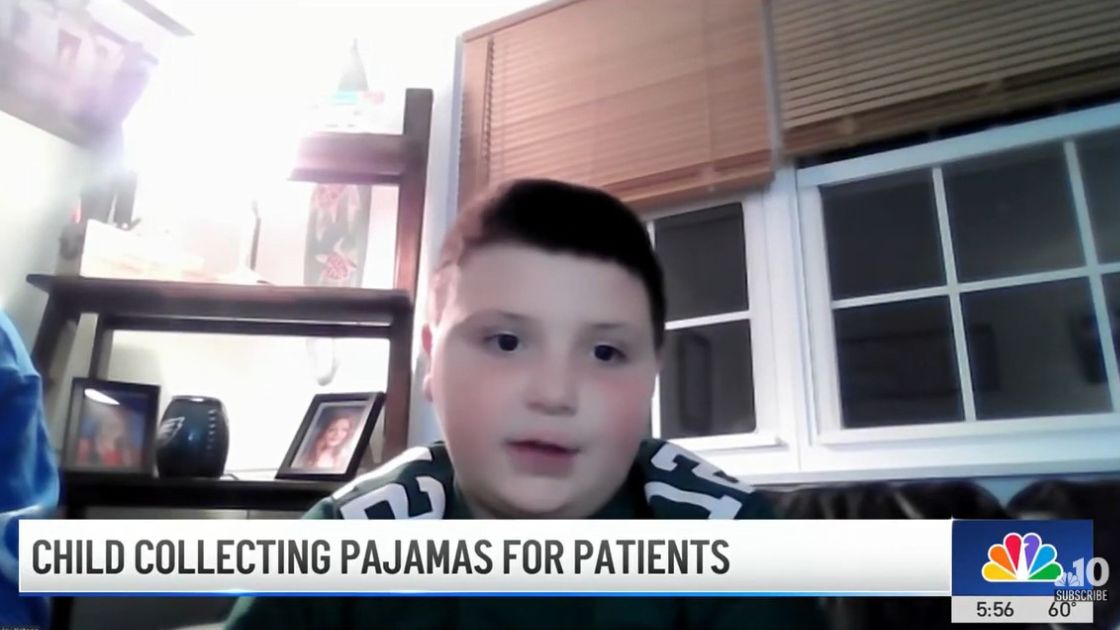 Plymouth Meeting kid collecting pajamas for children at Saint Christopher's Hospital