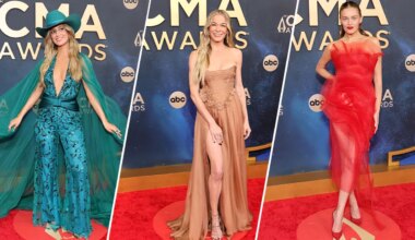 CMA Awards red carpet fashion highlights from Nashville country music event