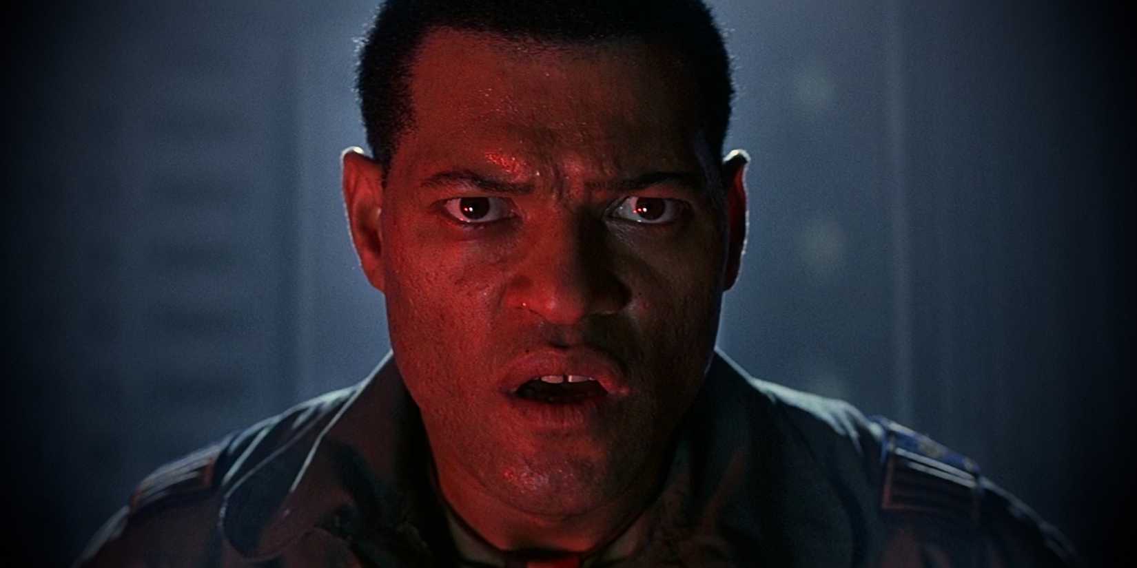 Laurence Fishburne Shocked Face in Event Horizon
