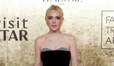 Lindsay Lohan Attends the 2025 Fashion Trust Arabia Awards