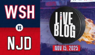 Live updates: Washington Capitals vs New Jersey Devils at Capital One Arena