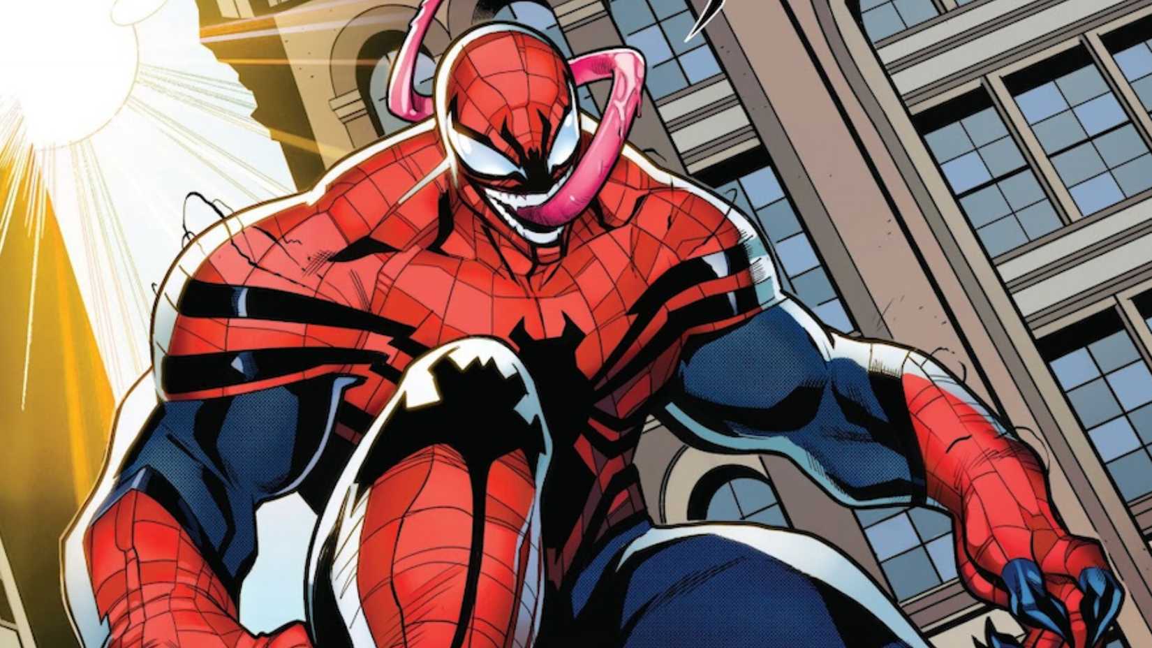 Mary-Jane and Venom Symbiote posing as Spider-Man