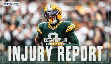 Packers list four questionable, rule four out vs. Lions