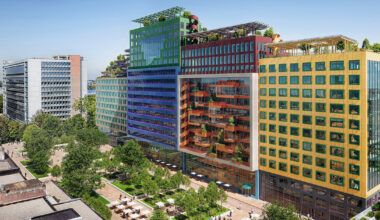 MVRDV to build vibrant office district in rotterdam with donald judd-inspired facades