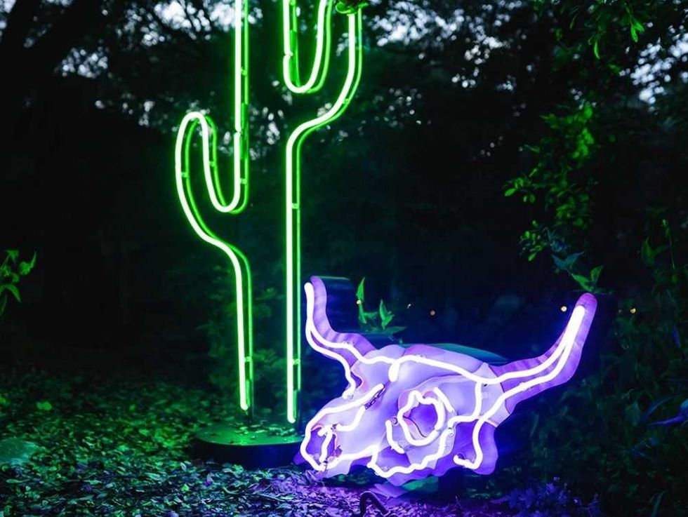 Neon sculptures by Ion Art