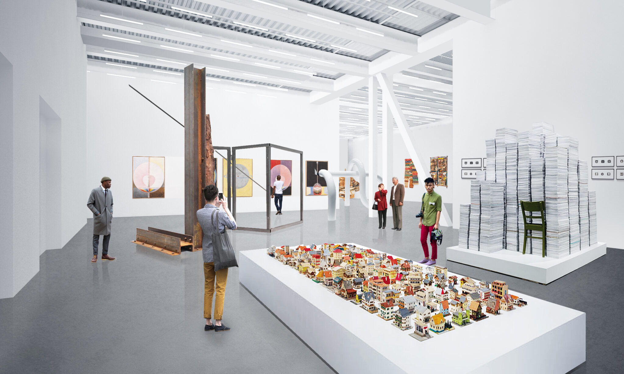 Interior rendering of the New Museum’s expansion. (Photo: OMA / bloomimages.de)
