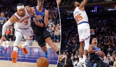 Knicks' Mike Brown benches Mikal Bridges, Josh Hart in fourth quarter