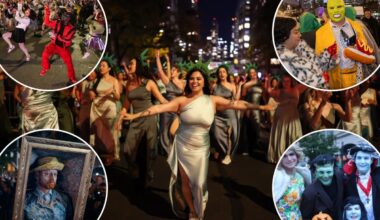 Revelers go wild in elaborate costumes
