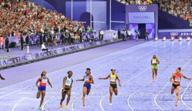 Los Angeles Olympics 2028 womens 100m track final moved before men event