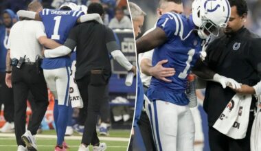 Sauce Gardner helped off field in possible Colts injury blow