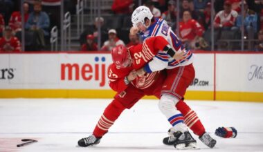 Rangers' Jaroslav Chmelar drops the gloves in thrilling NHL debut